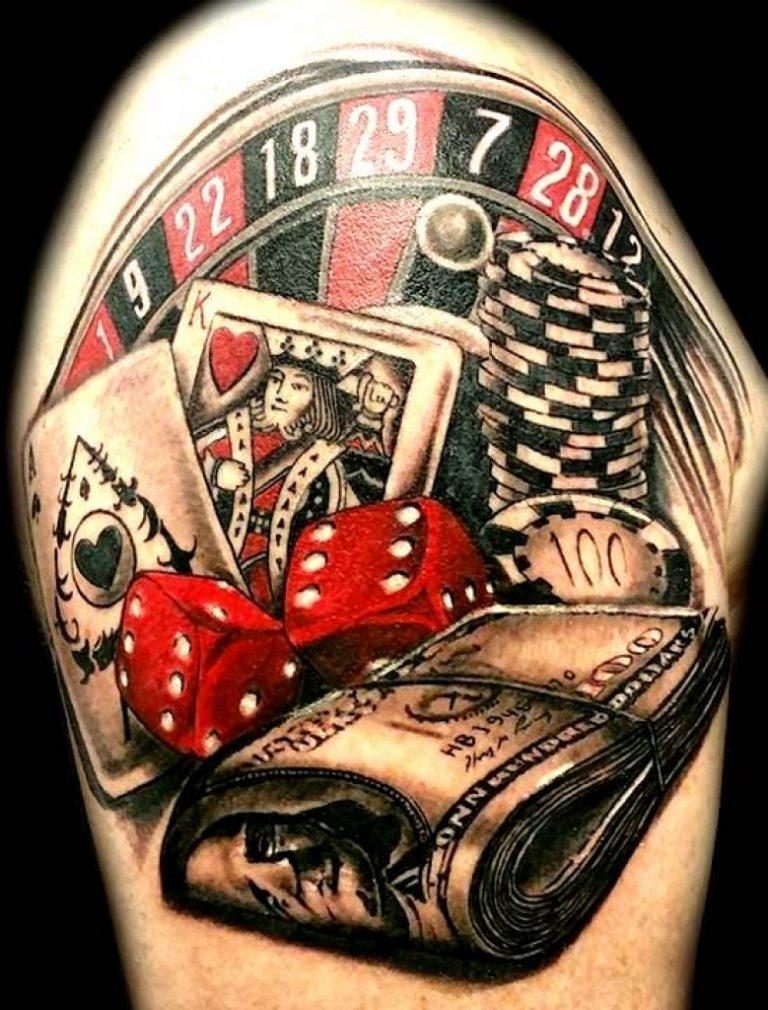 gambling-themed tattoos